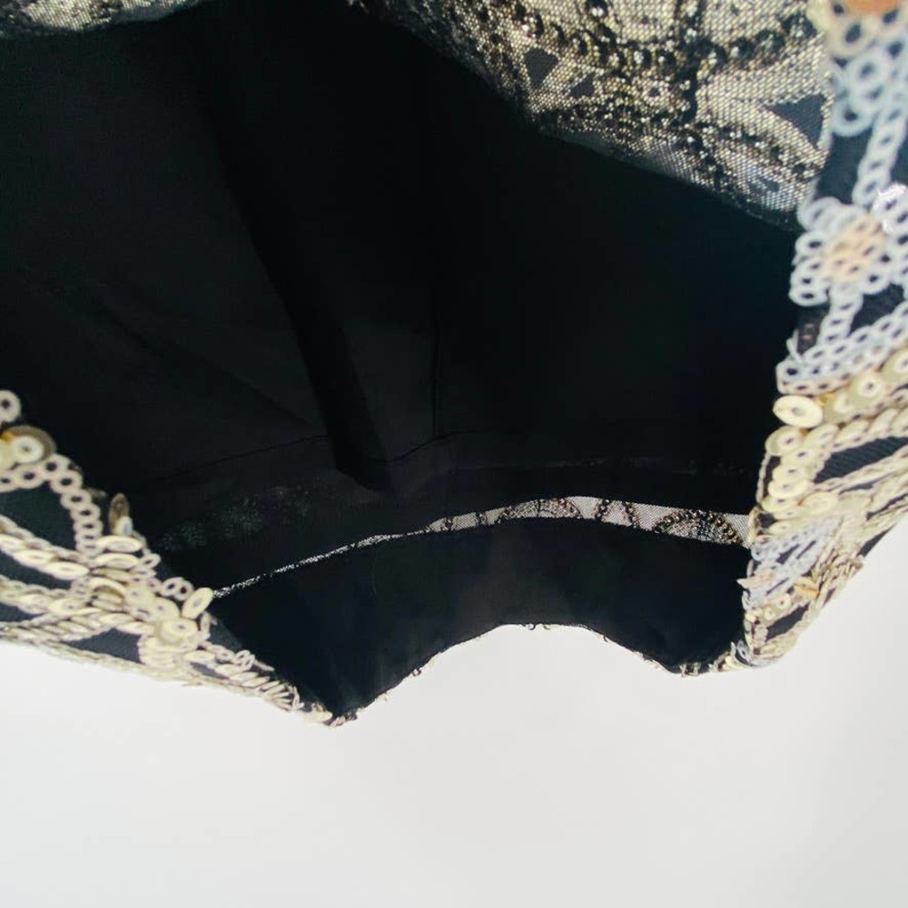 The Limited Exclusive Sequin Shift Dress Lined Black Silver Gold Size 4 Sm NWT - Picture 15 of 15